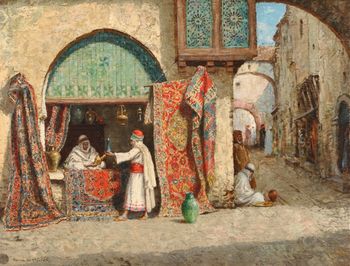 Bazaar in Algiers-Addison Thomas Millar-WikiRug.jpg