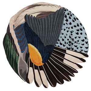 Feathers Round-Maarten Ceulaer-WikiRug.jpg