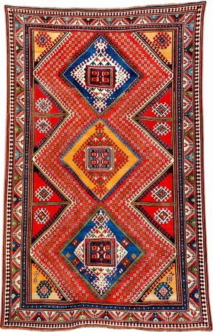 Fachralo Kazak Carpet-WikiRug.jpg