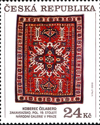 Chelebird Carpet-Czech Post Stamp-WikiRug.jpg